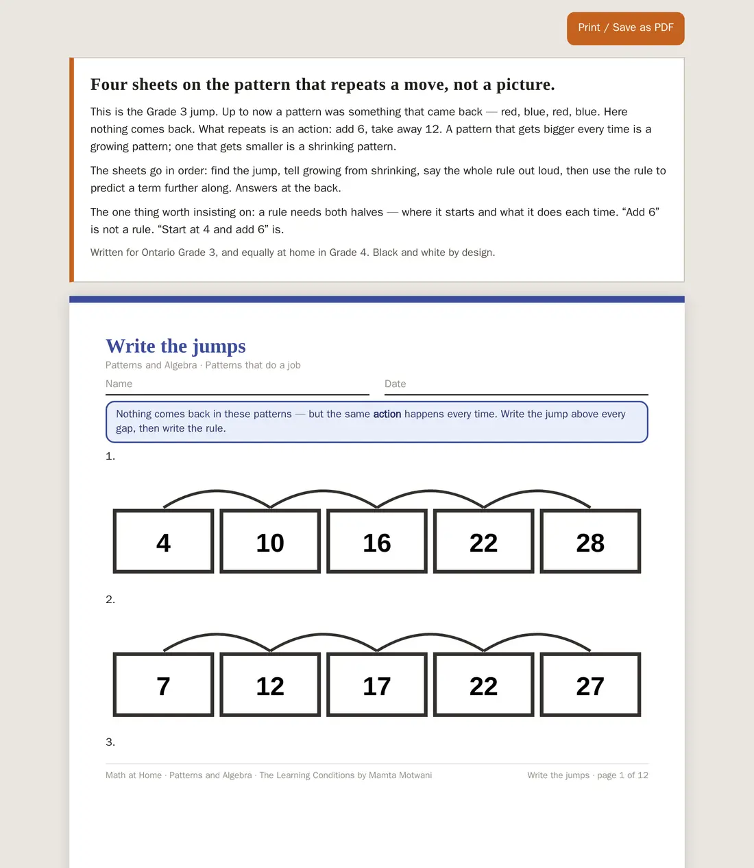 The growing and shrinking patterns tool